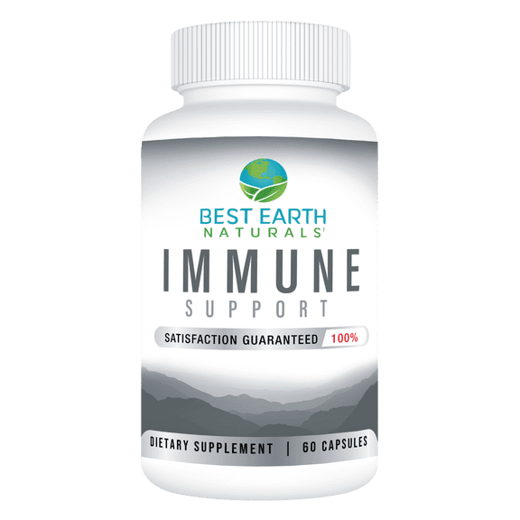 Best Earth Naturals Immune Support, Collagen, Garlic, Turmeric Powder and Vitamins, For Men and Women, 60 Ct Capsules