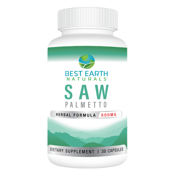 Best Earth Naturals Saw Palmetto, Herbal Supplement w/ Palmetto Berry Extract for Men & Women, 30 Ct
