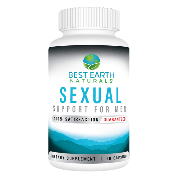 Best Earth Naturals Sexual Support for Men, Niacin, Zinc, Copper, Dietary Supplement, 30 Capsules