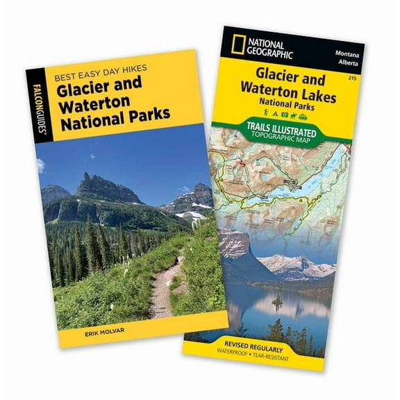 Best Easy Day Hikes Best Easy Day Hiking Guide and Trail Map Bundle: Glacier and Waterton Lakes National Parks, (Paperback)