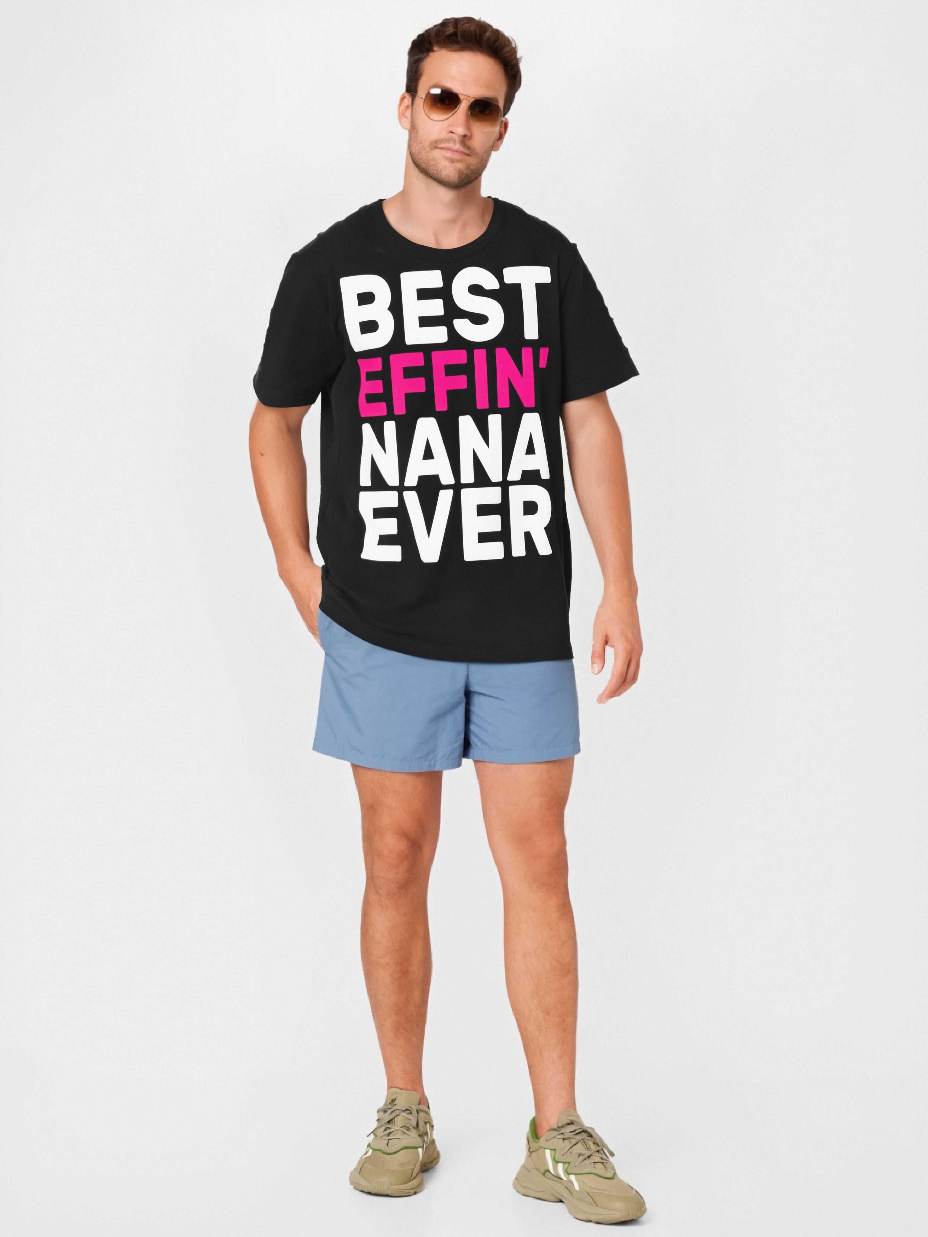 Best Effin Nana Ever Premium T-Shirt funny Women Men’s Short Sleeve T ...