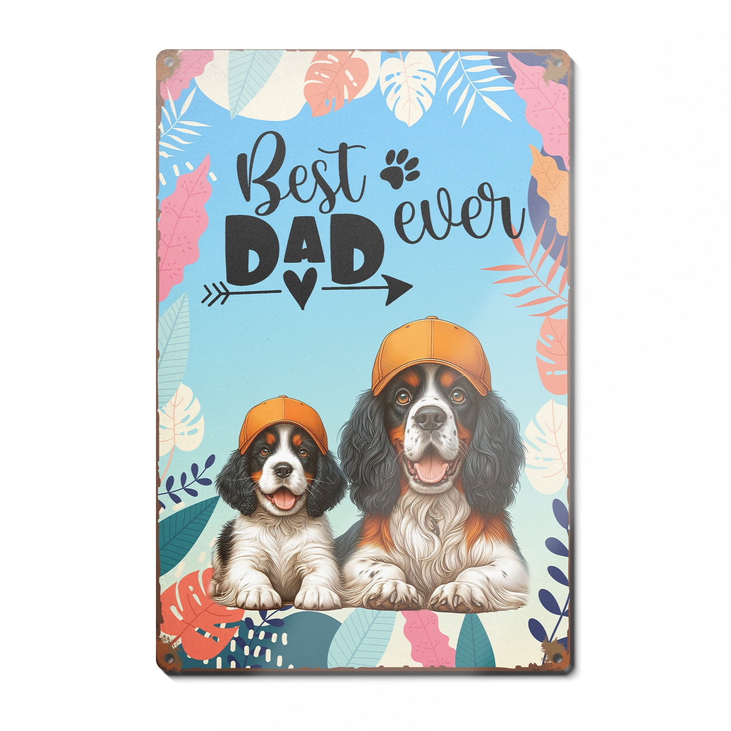 Springer Dad Best English Springer Spaniel Dad Ever Happy Father's Day Vertical ...
