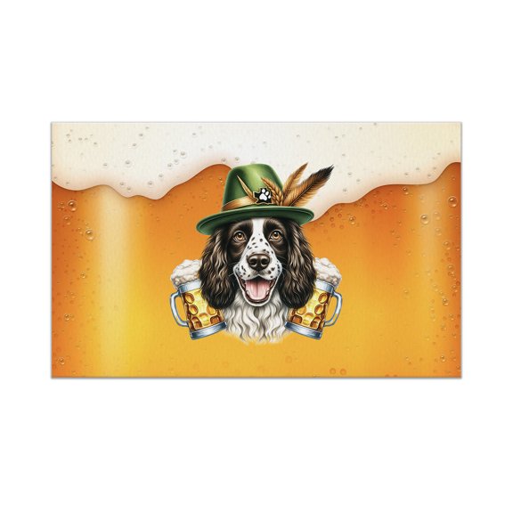 Best English Springer Spaniel Dad Proud Beer Lover Happy Oktoberfest Doormat Springers Dog Lover Gifts Indoor Outdoor Welcome Mat - 02016