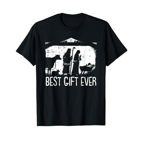 Best Ever Christmas Cool Jesus Nativity Scene Christian T-Shirt