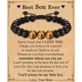 thumbnail image 1 of Best Ever Gifts for Mens Teen Boys, Beads Bracelet Gifts for Son in Law, Friend, Brother, Father in Law, Uncle, Boyfriend, Grandson, Nephew, -Graduation Birthday Anniversary Christmas Valentines Day, 1 of 5
