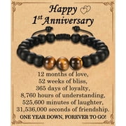 ESUNARTY Best Ever Gifts for Mens Teen Boys, Beads Bracelet Gifts for Son in Law, Friend, Brother, Father in Law, Uncle, Boyfriend, Grandson, Nephew, -Graduation Birthday Anniversary Christmas Valentines Day