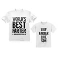 thumbnail image 1 of Best Farter I Mean Father, Like Farter Like Son Funny Dad & Me Matching Set Tees Dad White XX-Large / Son White 3T, 1 of 4