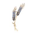 BestFashion Crystal Rhinestone Flower Plants Bouquet Brooch Women Pin