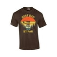 thumbnail image 1 of Best Father By Par Disc Golf Father's Day Golfer Birthday Short Sleeve T-shirt Graphic Tee-Brown-4xl, 1 of 4