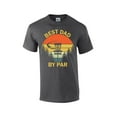 thumbnail image 1 of Best Father By Par Disc Golf Father's Day Golfer Birthday Short Sleeve T-shirt Graphic Tee-Heather Grey-xl, 1 of 4