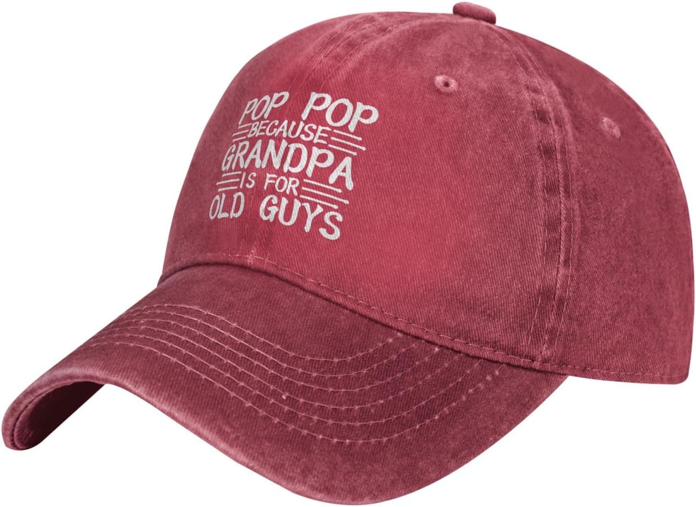 Best Father in The World Mens Ball Caps Pops Because Grandpa is for Old