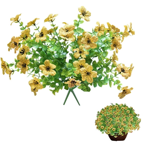 Best Faux Flowers For Outdoor Planters, Filler Flowers Artificial For Decoration, Outdoor Wall Hanging, Realistic Artificial Plants, Fake Patio Plants, Artificial Hydrangea Flowers