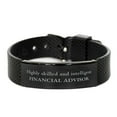 thumbnail image 1 of Best Financial Advisor Gifts, Highly skilled and intelligent, Appreciation Birthday Black Shark Mesh Bracelet for Financial Advisor, Men, Women, Friends, Coworkers, 1 of 4