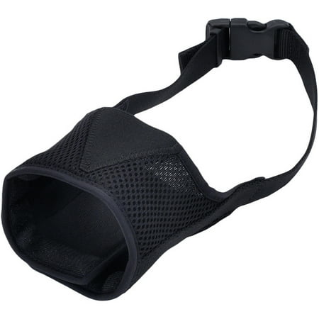 Best Fit Adjustable Comfort Dog Muzzle-Black, Snout Size 8.25"-10.5"