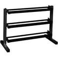 thumbnail image 1 of Best Fitness 3 Tier Dumbbell Rack Stand for Home Gym, Free Weight Sets Dumbbells Organizer, Midnight Black, 1 of 5