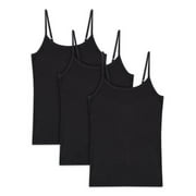 Best Fitting Panty Sleeveless Camisole Scoop Neck Slim Tank Top (Women's) 3 Pack