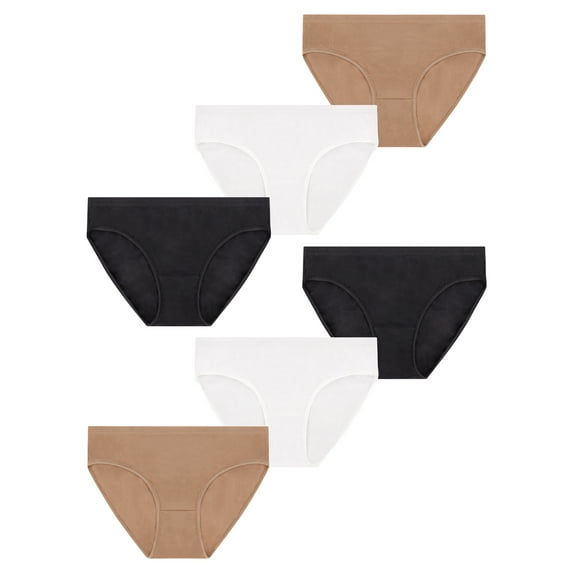 Best Fitting Panty Women's Cotton Hipster, 6 Pack