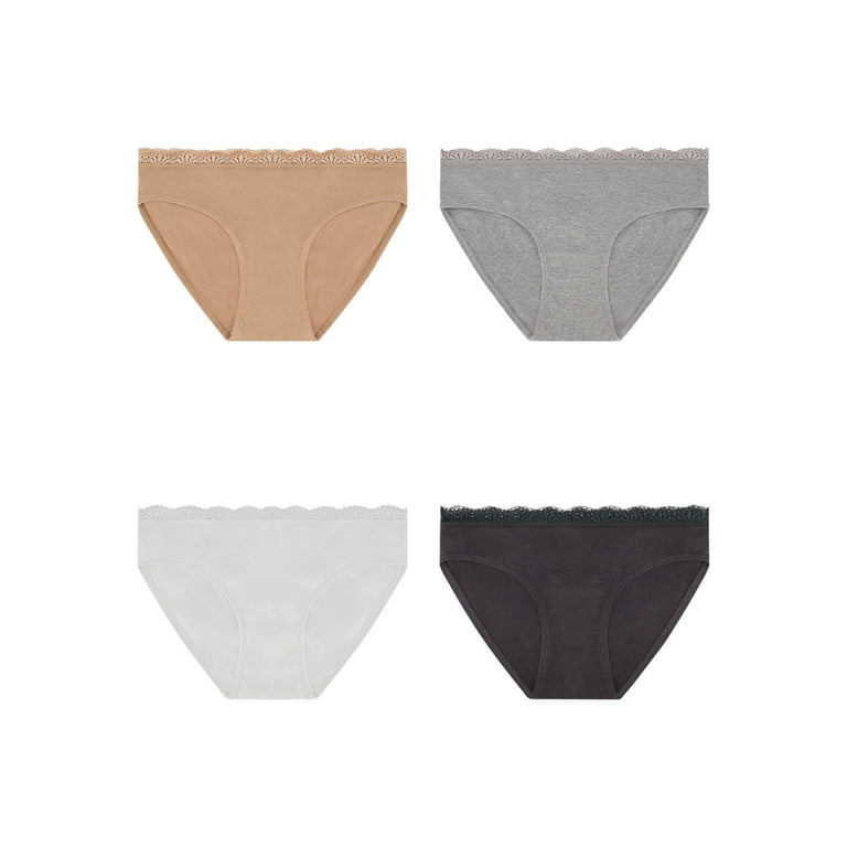 Best Fitting Panty Women's Cotton Stretch Brief, 4 Pack