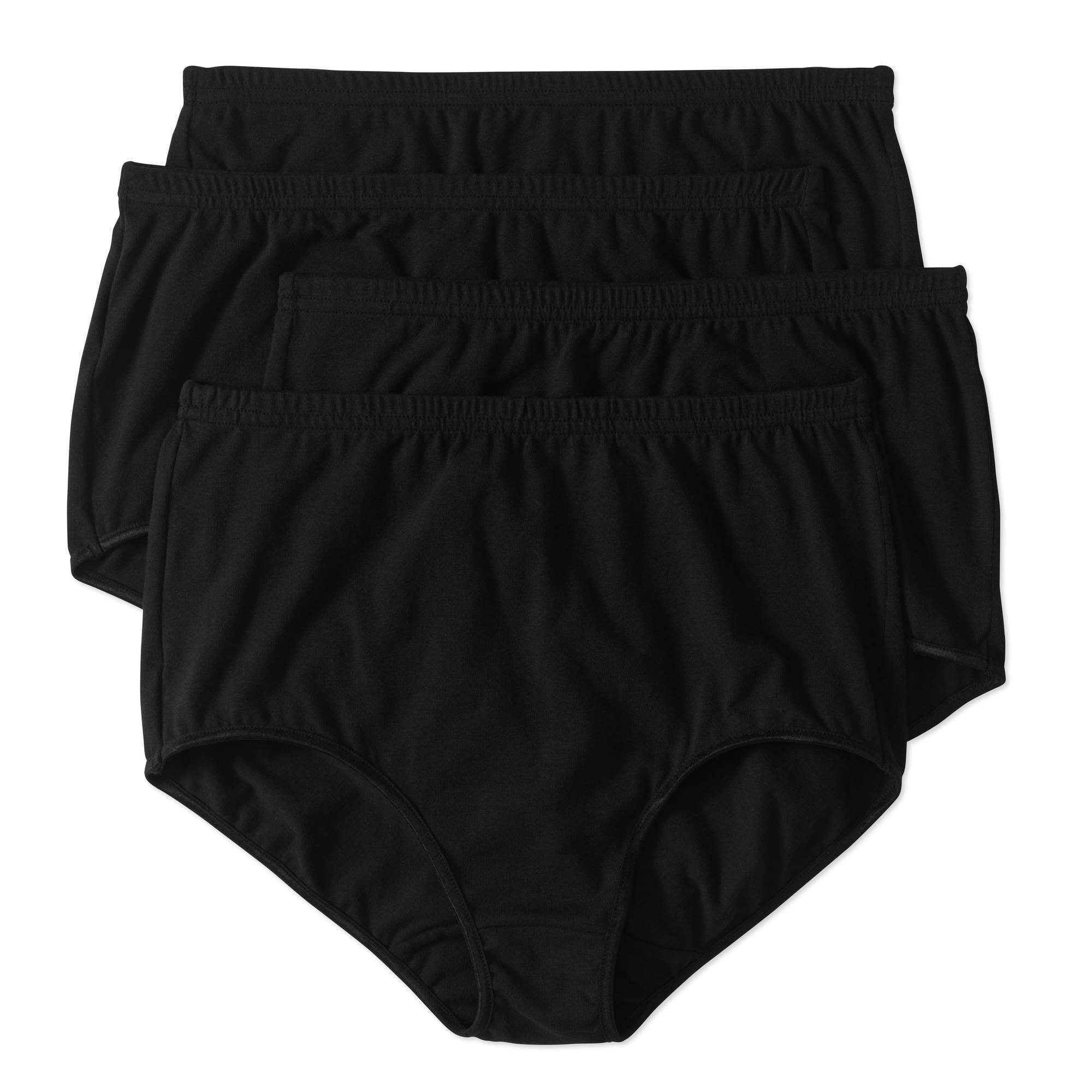 Best Fitting Panty Women's Cotton Stretch Brief Panties, 4Pack
