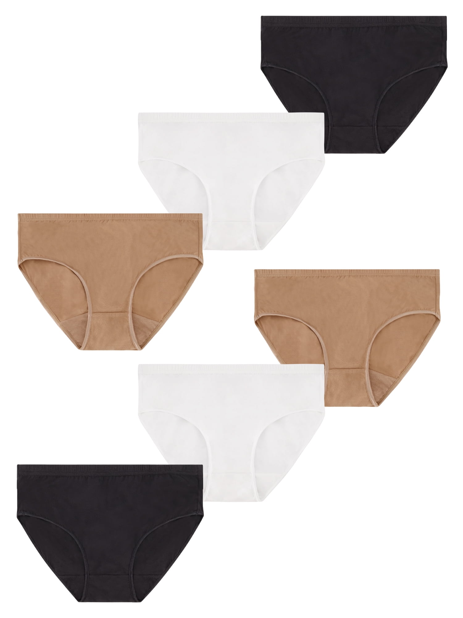 Best Fitting Panty Women's Seamless Brief Panties, 6-Pack 