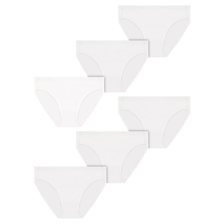 Best Fitting Panty Women's Cotton Stretch High Cut, 6 Pack