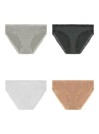 Joyspun Women's Bikini Panties, 10-Pack, Sizes S to 2XL 