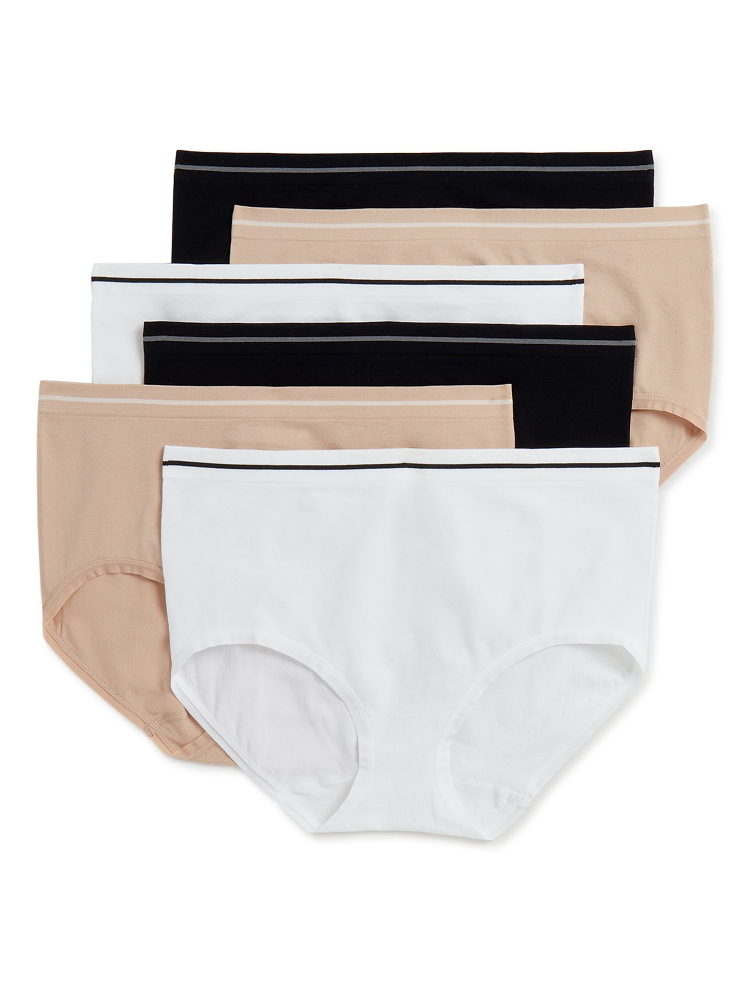 Best Fitting Panty Women's Seamless Brief Panties, 6-Pack