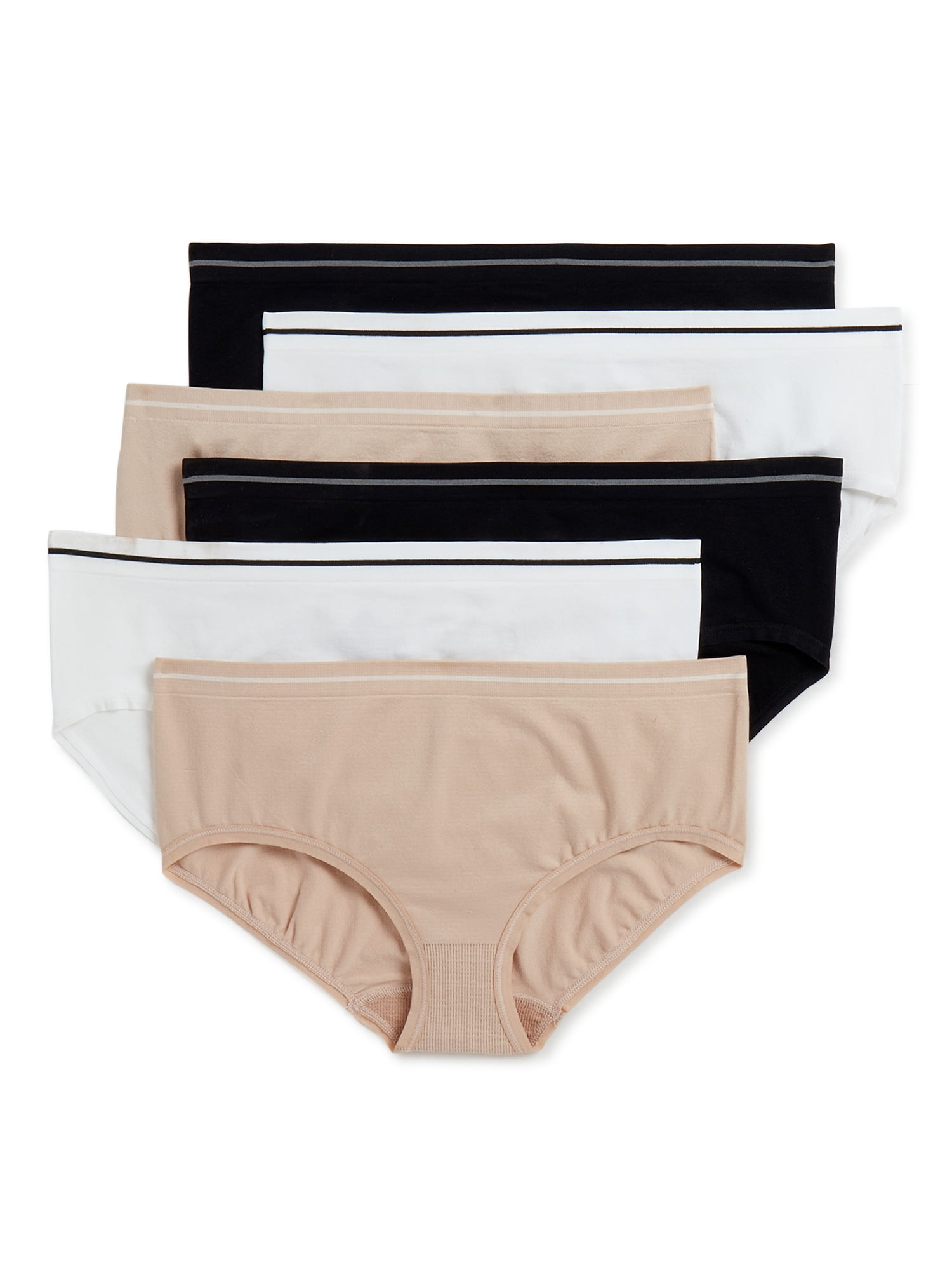 Best Fitting Panty Women's Seamless Hipster, 6-Pack 