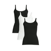 Best Fitting Panty Women's Shelf Bra Cami Tank Tops, 3-Pack