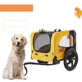 thumbnail image 1 of Best Foldable Pet Jogging Stroller Dog Carriers Bicycle Trailer Pet Dog Cat Bike Trailer, 1 of 8
