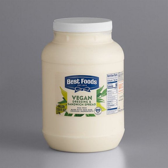 Best Foods 1 Gallon Vegan Mayonnaise Spread - 4/Case
