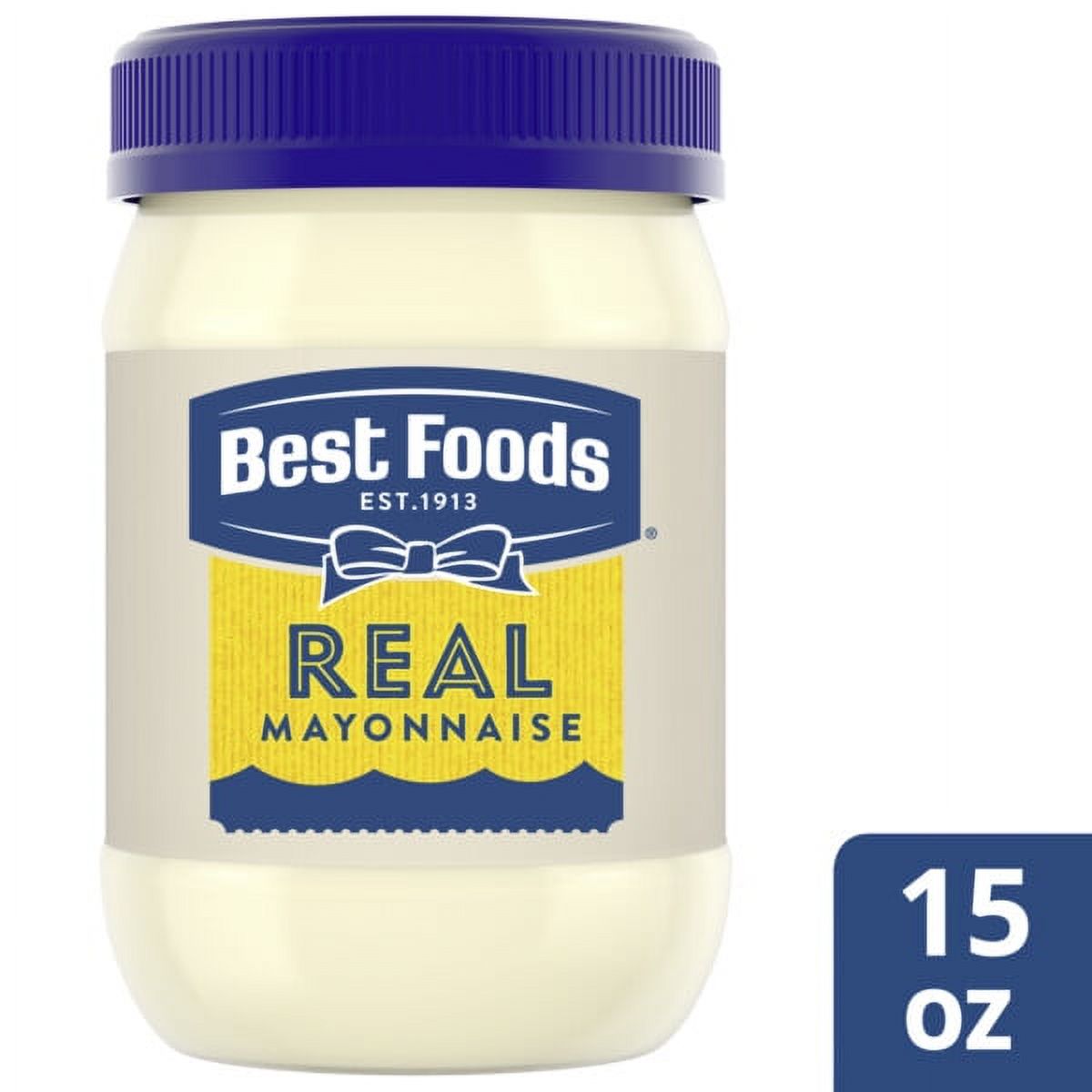 Best Foods Made with Cage Free Eggs Real Mayonnaise, 15 fl oz Jar - image 1 of 12