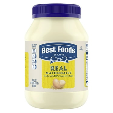 Best Foods Real Mayonnaise, Sandwich Spread Condiments, 30 fl oz Jar