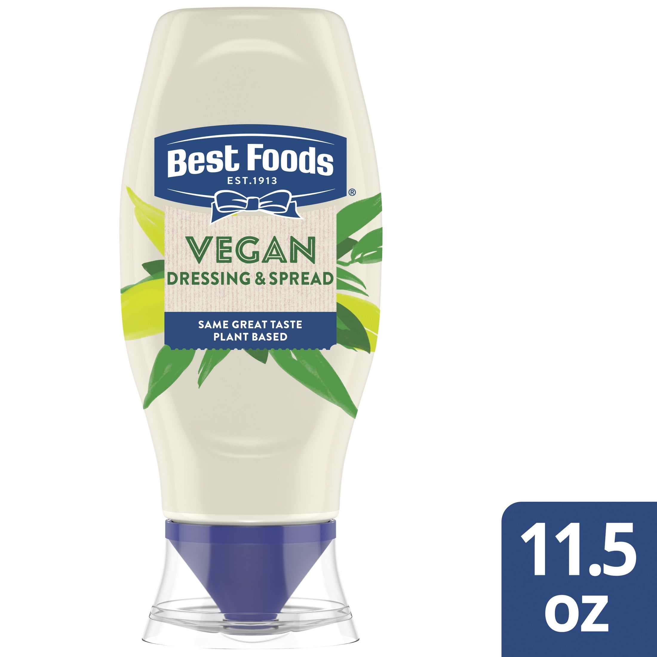 Best Foods Plant Based Vegan Dressing and Spread Mayonnaise, 11.5 fl oz