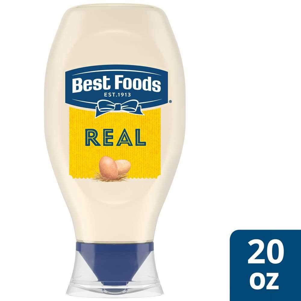 Best Foods Real Mayonnaise Squeeze Bottle, 20 ounce 12 per case