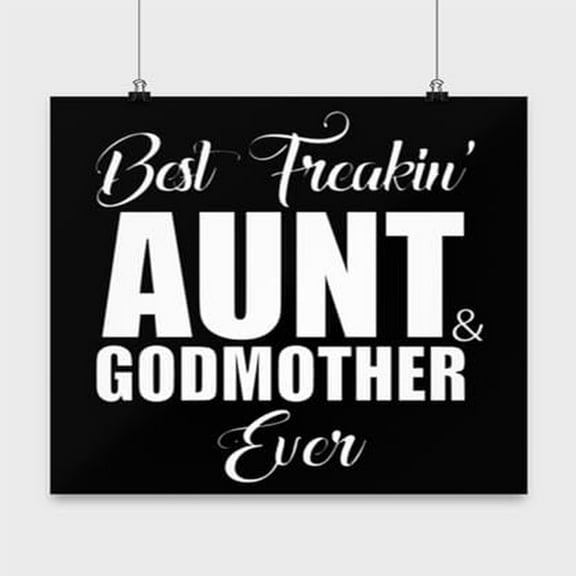Godmother Love Quote Art - Family Wall Decor - 13x13 Poster Print - Home