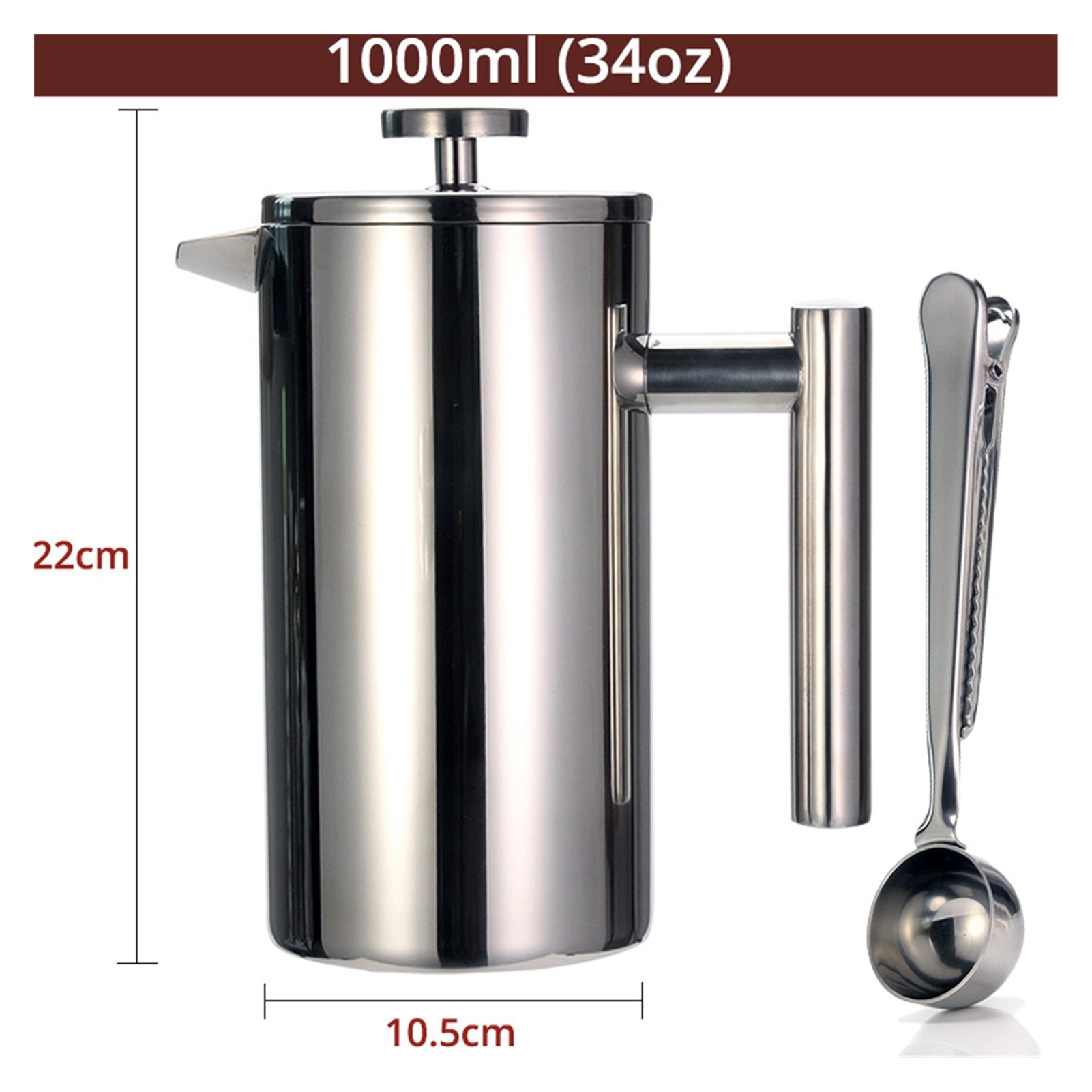 Best French Press Coffee Maker Double Wall 304 Stainless Steel