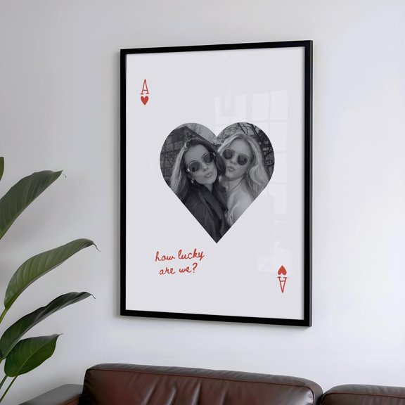 Best Friend Birthday Christmas Gift PERSONALISED PHOTO Print Unique Gift For Bestie Person