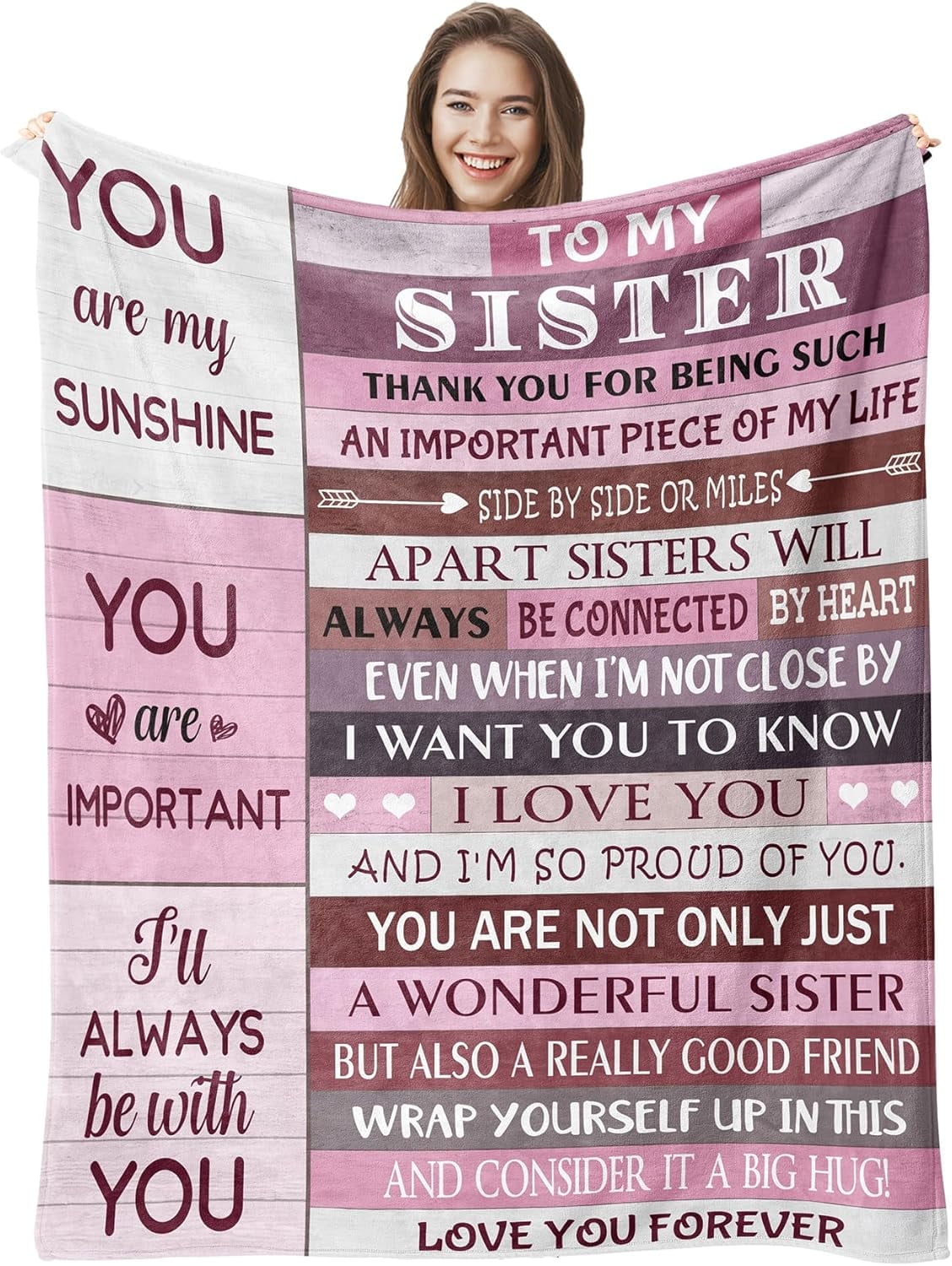 Best Friend Birthday Gifts, Bestie Gifts for Women, Friendship Present, Soul Sister Gifts Ideas Blanket