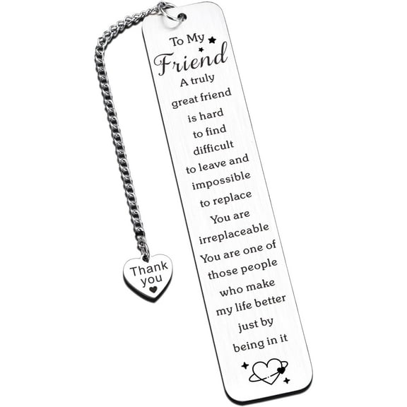 Best Friend Birthday Gifts Cute Bookmarks Book Lovers Gifts for BFF Bestie Books Marks for Reading Women Men Long Distance Best Friend Gift Christmas Gift Metal Bookmarks, Books Giftt for Book Lovers