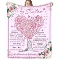 thumbnail image 1 of Best Friend Birthday Gifts, Gifts for Best Friend Women, Bestie Gifts Blanket 60"x 50", BFF Gifts, Soul Sister Graduation Gifts Ideas for Women, Friendship Unique Gifts, My Best Friend Blanket, 1 of 6