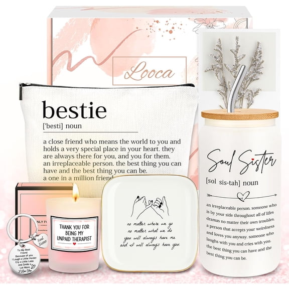Best Friend Birthday Gifts for Women Friendship Gifts for Women Bestfriend Birthday Gifts for Best Friend Woman Soul Sister Gifts for Women Bestie Birthday Gifts for Women Bff Close Friends Female