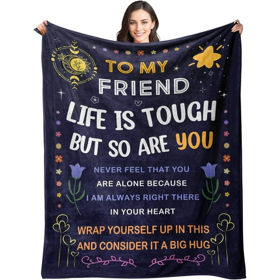 Best Friend Birthday Gifts for Women Friendship Gifts for Women Long Distance Relationship Gifts for Best Friend Bestie BFF Christmas Valentine's Day Birthday Gifts for Best Friend Blanket 50"*60"