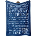 thumbnail image 1 of Best Friend Birthday Gifts for Women or Men, Inspirational Gifts Blanket for Friend, Friendship Gifts for Women, Men, Besties, BFF, Soul Sisters, Friend Blanket for Christmas Graduation, 1 of 6