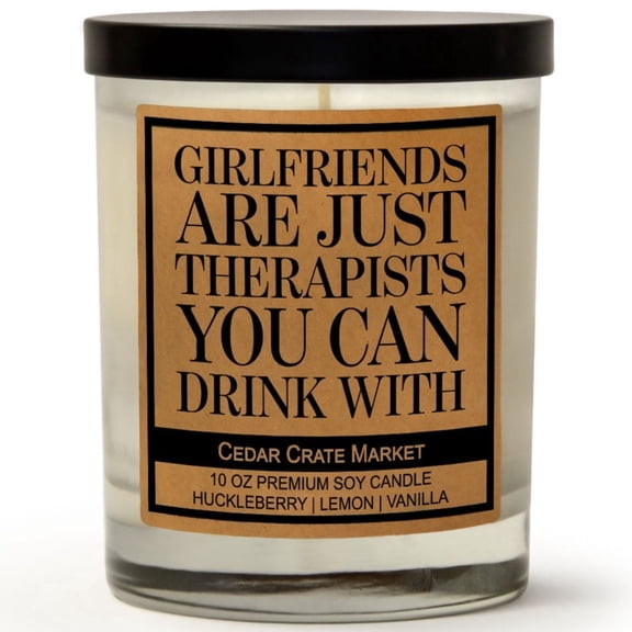 Best Friend Birthday Gifts for Women, Her - Unique Inspirational Friendship Gifts for Girlfriend, Funny Personalized Present, Thank You, Encouragement, Boss Lady, Witchy - Scented Candle, Made in USA