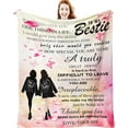 thumbnail image 1 of Best Friend Birthday Gifts for Women Unique for Women Birthday Gifts for Best Friend Women Gifts for Bestie for Women Birthday Female Blankets 60x50, 1 of 5