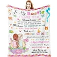 thumbnail image 1 of Best Friend Birthday Gifts for Women Unique for Women Birthday Gifts for Best Friend Women Gifts for Bestie for Women Birthday Female Blankets 60x50, 1 of 5