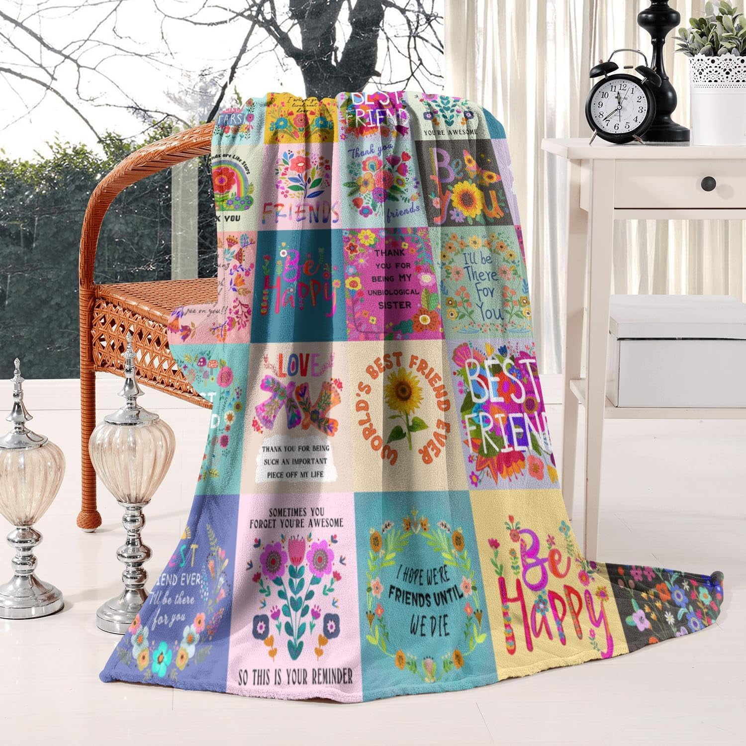 Best Friend Blanket, Friends Blanket for BFF Gifts, Best Friend