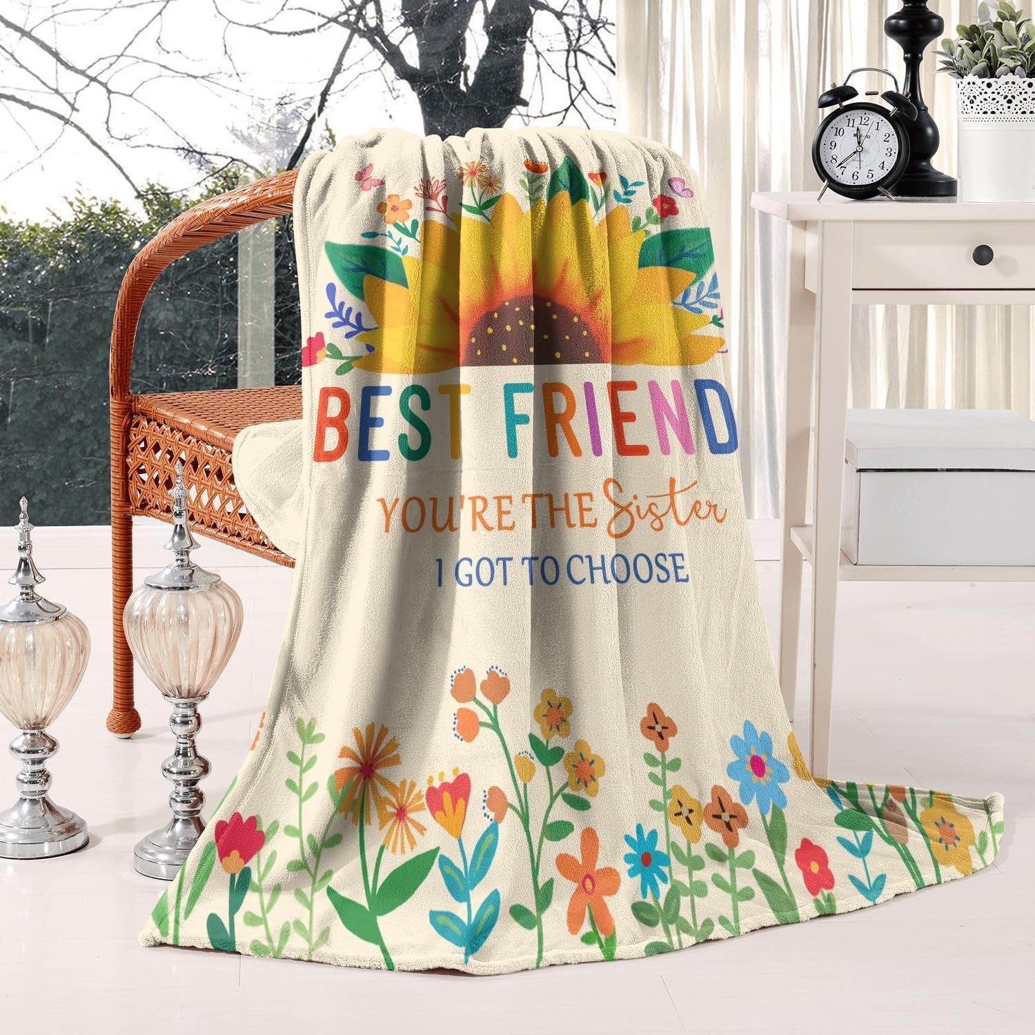 Best Friend Blanket, Friends Blanket for BFF Gifts, Best Friend