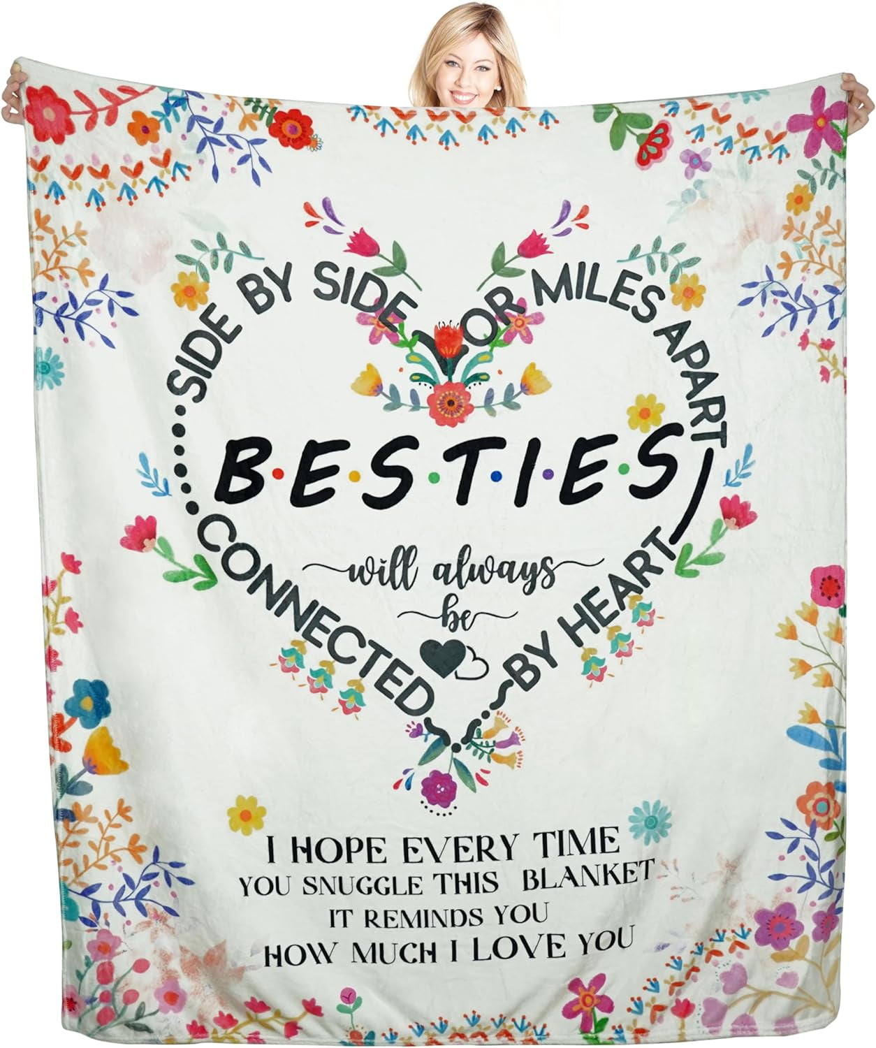 Best Friend Blanket, Friends Blanket for BFF Gifts, Best Friend